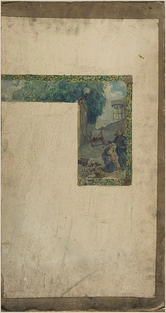 Paul Jean Gervais - Bozzetto per il municipio di Saint, Ouen, L'ippodromo di Saint, Ouen, Musée des Beaux, Arts de la ville de Paris 2